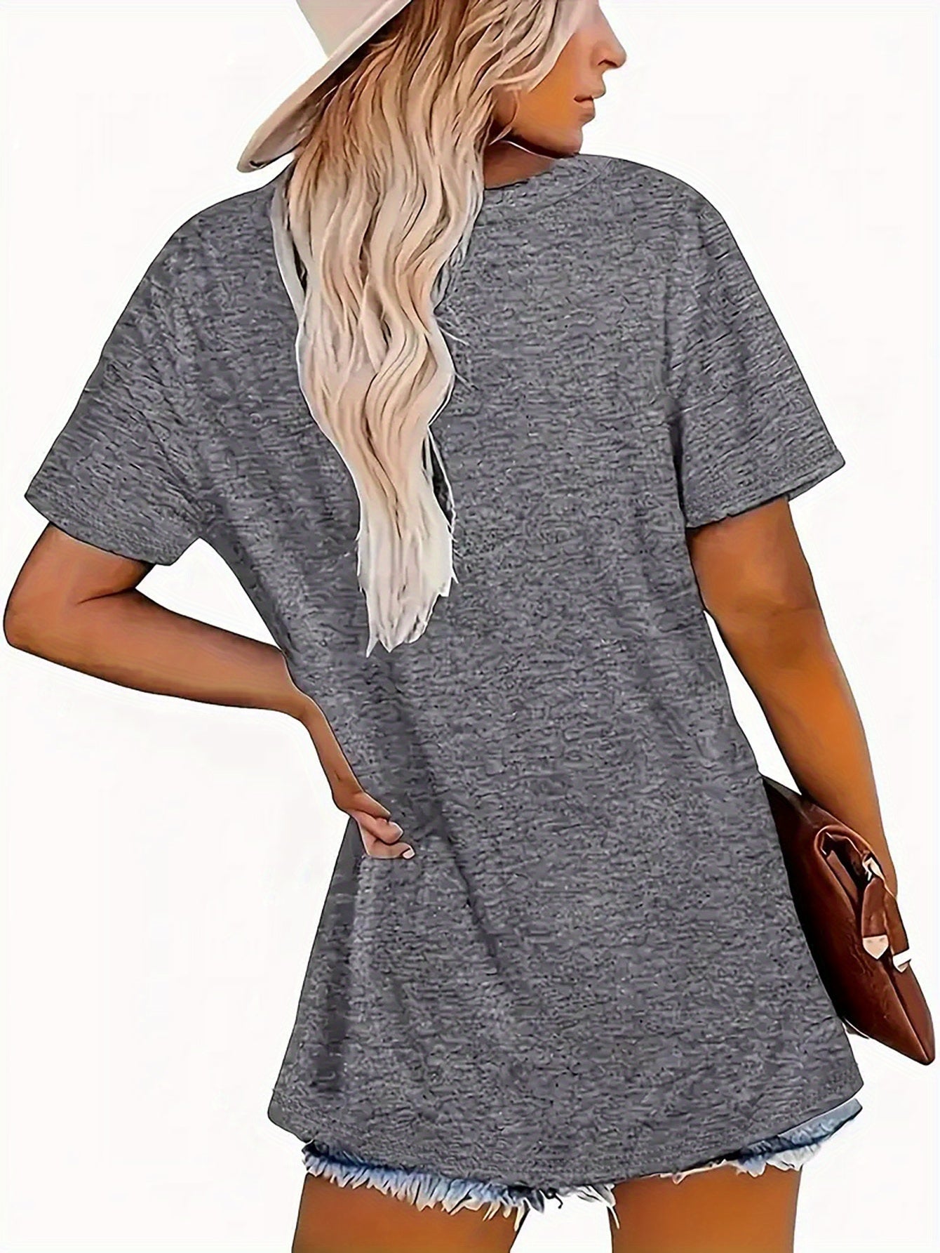Women'S Casual "Peace Love TikTok" Graphic Tee - Soft, Breathable, Short Sleeve, Round Neck, Y2K Style, Easy Care & Quick Dry - Ideal for Spring & Summer, Everyday Fashion Top, Casual Wear Tee | Playful Print Top | Comfortabl